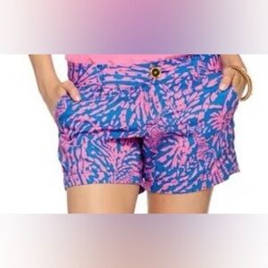 Lilly Pulitzer Callahan shorts in the "Rollin' in the Grass Zebra" print